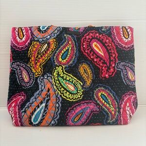Vera Bradley Twilight Paisley Multicolor Tote Bag Tablet/ Laptop Sleeve & Wallet